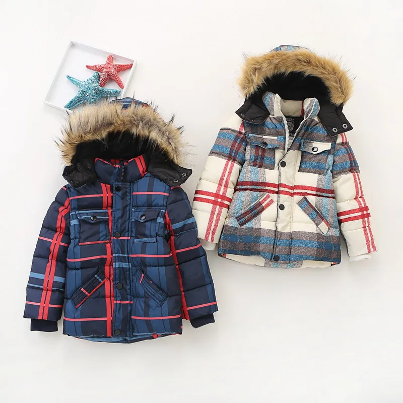 Высокое качество Детские зимние пальто толще в длинная стильная Обувь для