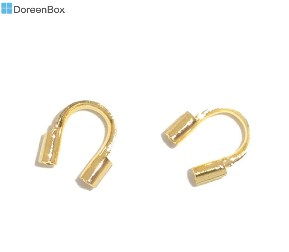 Doreen Box Lovely 200 золотистого цвета защитные провода 5x5 мм (B06706) | Украшения и