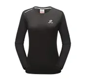 Woman Black TECTOP, брендовая, много цветов, длинный рукав, футболка для женщин и мужчин, для улицы, быстросохнущая, для мужчин и женщин, дышащая, эластичная, для скалолазания, длинная, с круглым вырезом - Цвет: Woman Black