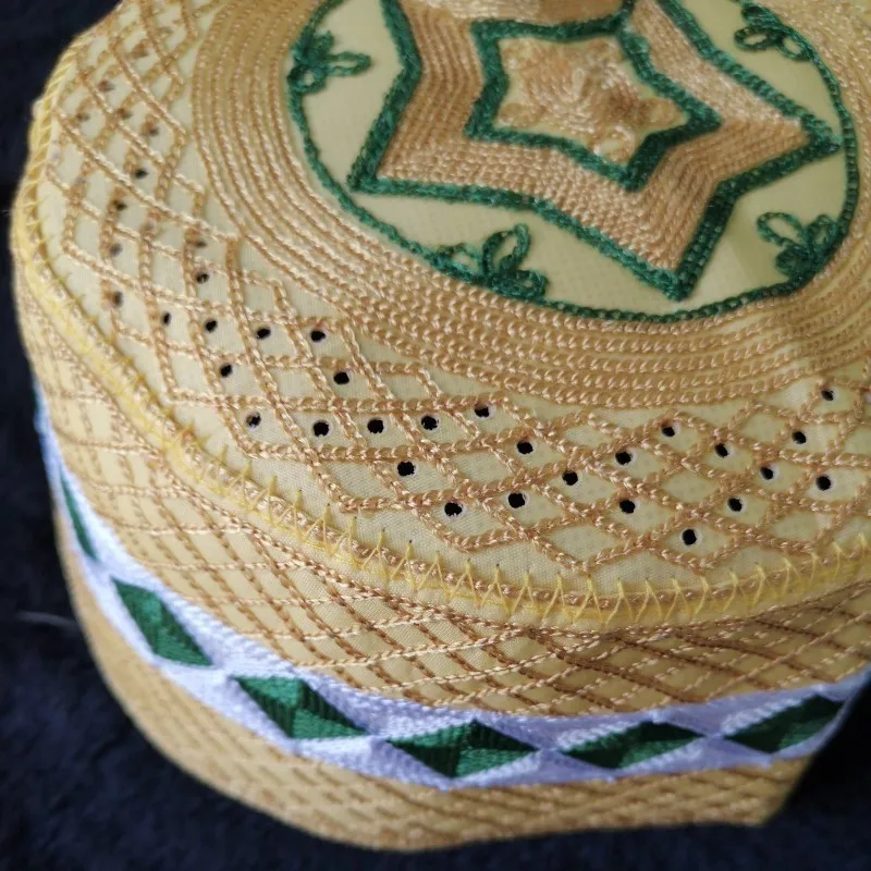 Мужские Арабские исламские молитвенные шляпы топи африканские Kippah головной убор s мусульманская индийская еврейская шляпа желтый Бог Musulman Hombre Кепка boina