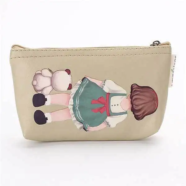 Bestman Cartoon Girl Wallet Cards Coins Bag|bag wristlet|bag embroiderybag belt |