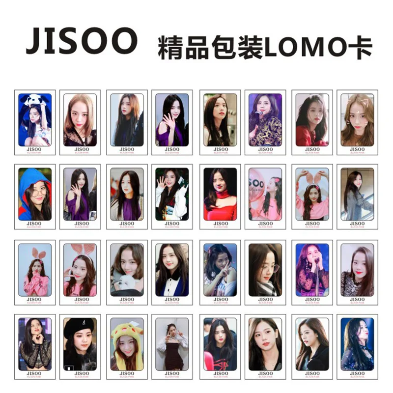 32 шт. KPOP Blackpink ROSE JISOO LISA JENNIE альбом ЛОМО карта фото карта открытка Канцелярские украшения принадлежности веер подарки