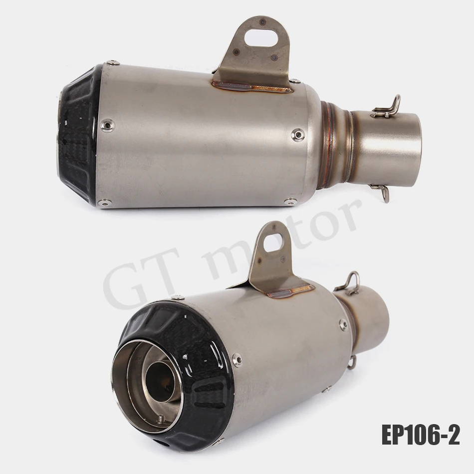 Выхлопная труба мотоцикла из нержавеющей стали глушитель на вход 51 мм выхлопная