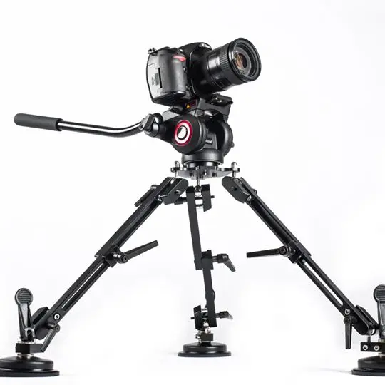 Портативный алюминиевый окна автомобиля на присоске видео стабилизатор камеры