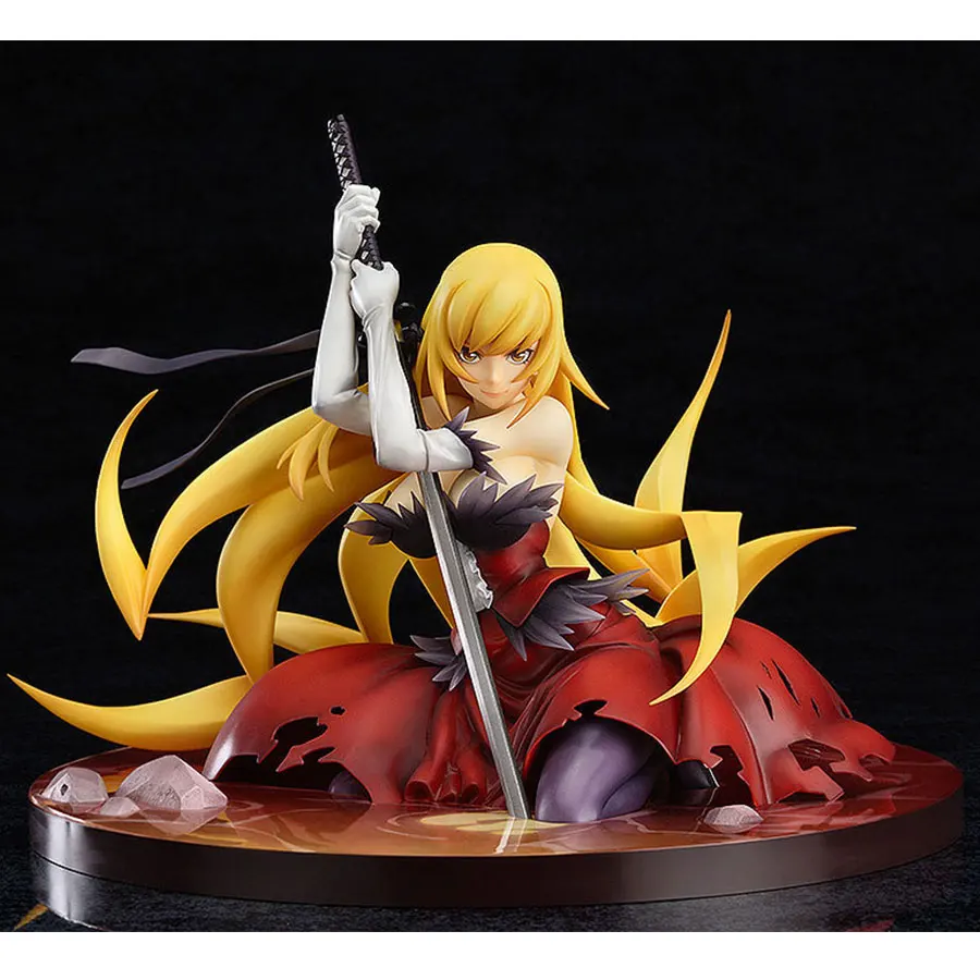 Аниме Monogatari Nisemonogatari 15 см Oshino Shinobu оружие ПВХ Фигурки brinquedos Модель Коллекция