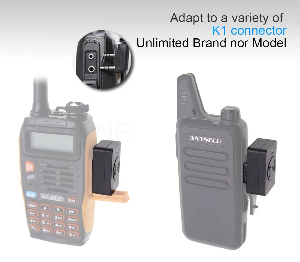 Портативная рация, беспроводная гарнитура PTT, Bluetooth, наушники для Baofeng, UV-5R, UV-82, HYT, TC-610, IC-V8, двухстороннее радио