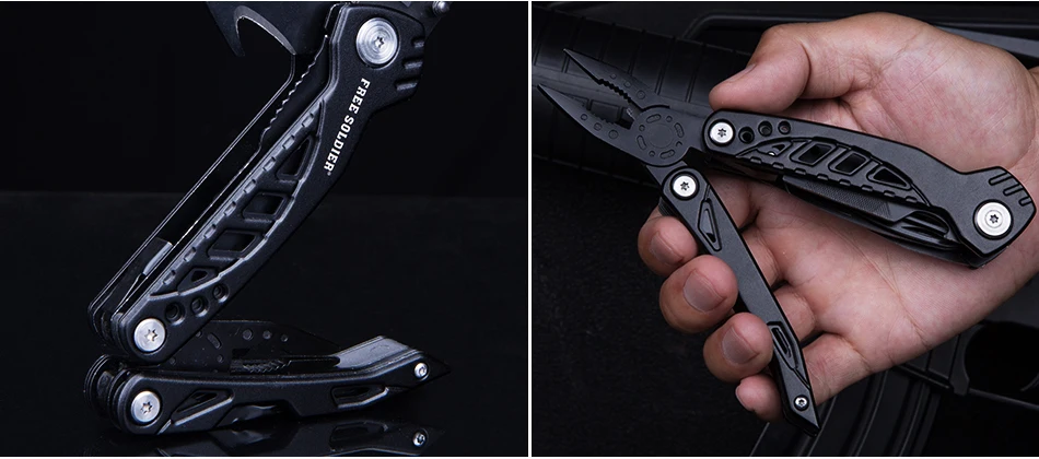 FREE SOLDIER outdoor sports tactical multifunctional folding combination EDC knife tool for survival camping