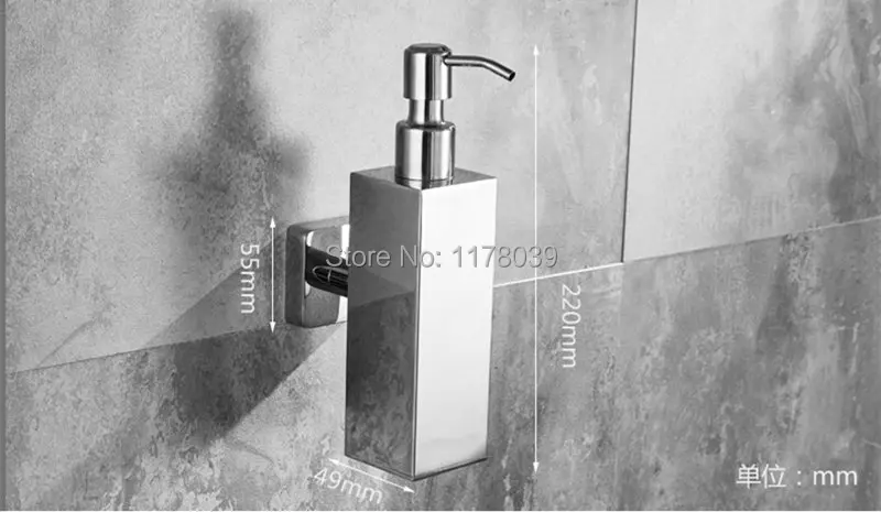 Настенный дозатор мыла для ванной комнаты из нержавеющей стали ручной жидкого