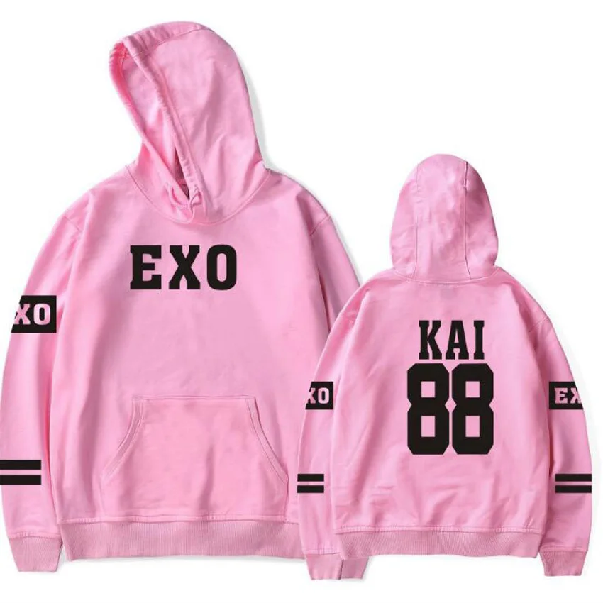 Корейский Kpop Exo толстовки для мужчин и женщин Harajuku флисовый пуловер с длинными рукавами толстовки с капюшоном хип-хоп спортивный костюм брендовая одежда 4XL