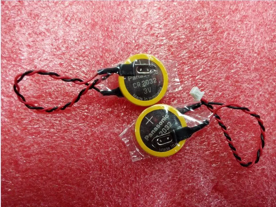 

10PCS/LOT New Original Panasonic CR2032 3V Li-ion Button Cell Battery Batteries With Plug For Lenovo IBM Computer Motherboard