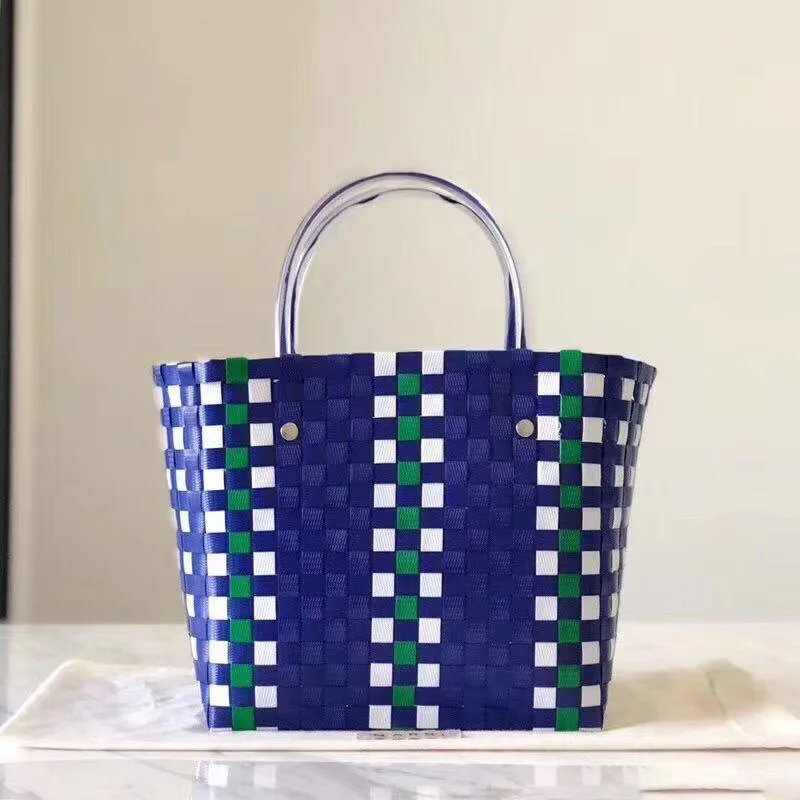 Летняя модная Женская тканая сумка, пляжная сумка, повседневная Роскошная брендовая стильная сумка, сумки с верхней ручкой