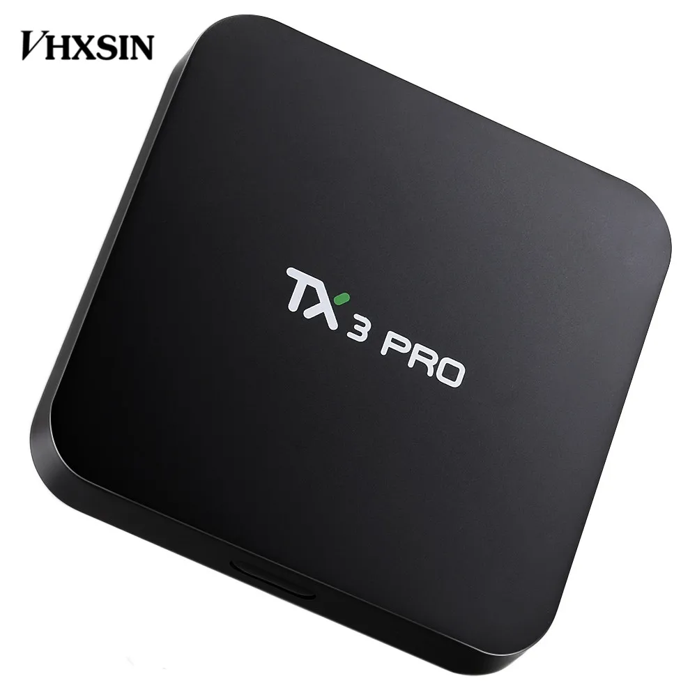 VHXSIN TX3 PRO 30 шт./лот Android 7 1 четырехъядерный процессор Amlogic S905W приставка RAM 1G 8G TV Box|tv