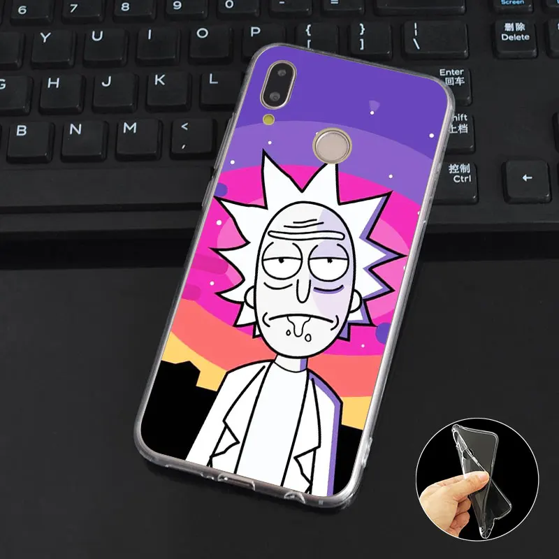 DREAMFOX M283 Rick And Morty Soft TPU Silicone Case Cover For Huawei Honor 6A 6C 6X 7C 7X 8 Lite Pro |