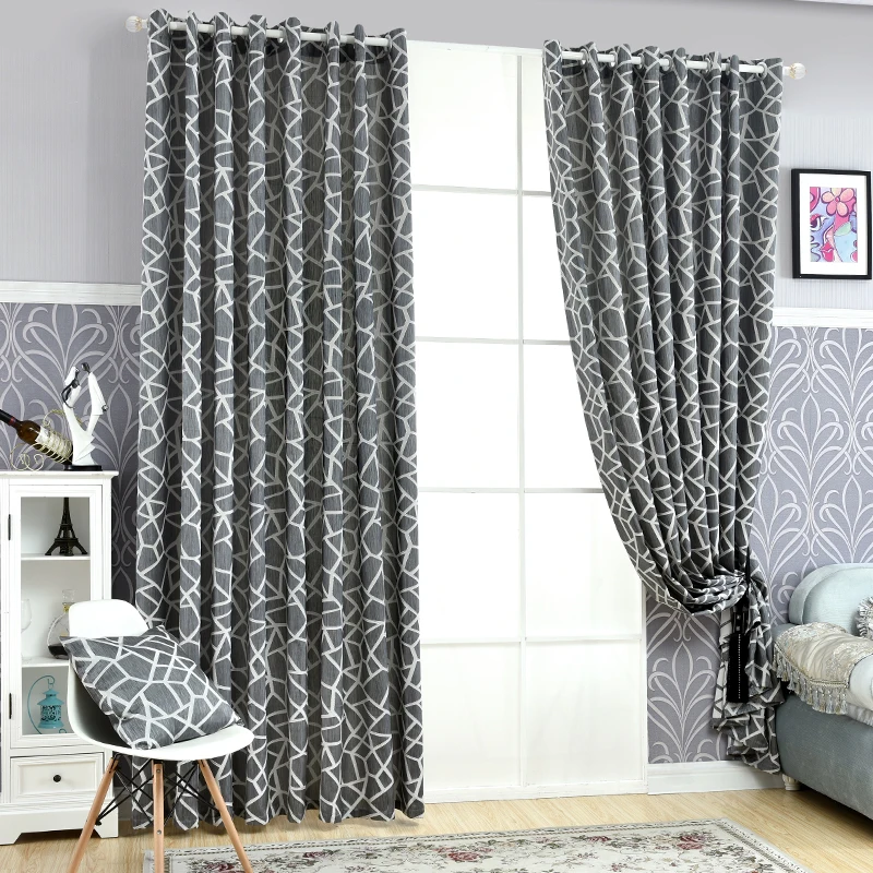 Геометрические жаккардовые современные шторы NAPEARL простой дизайн занавески для