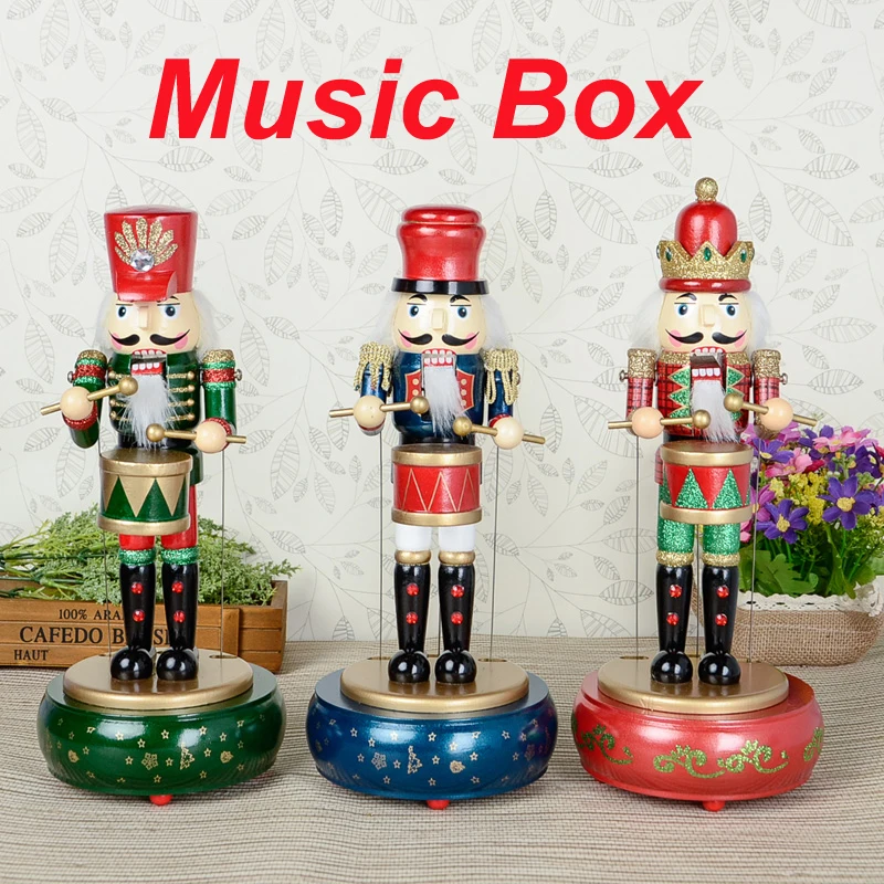 Новый Рождественский праздничный гайковёр высотой 32 см барабан музыкальная