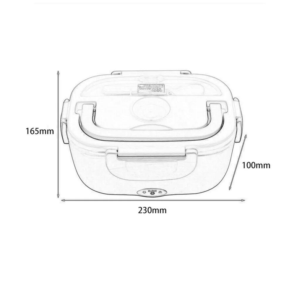 Hot Rice Cooker 12V Mini Electric Car Heat Insulation Thermo Lunch Box Charging Multi Functional Plug Plastic Seal Cutlery | Бытовая