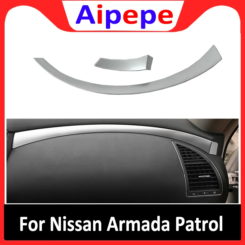 Для Nissan Armada Patrol Royale Nismo Infiniti QX56 QX80 Y62 2016 2017 2018 2020 ABS крышка передней центральной
