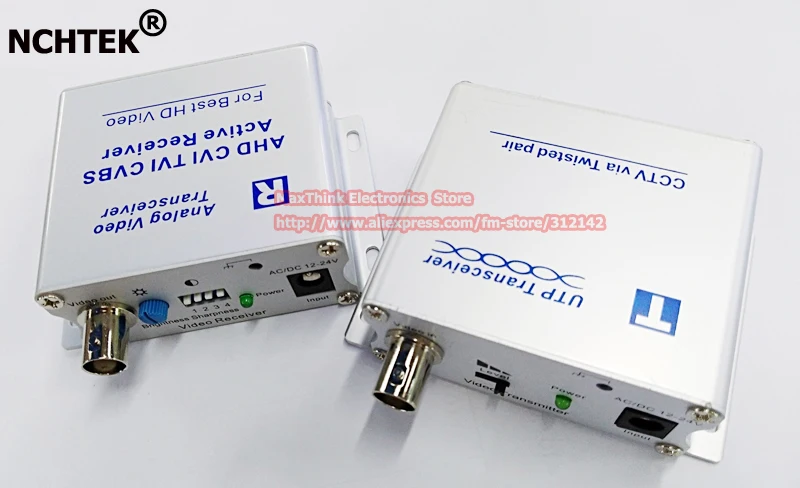 1 CH Video Balun через витой пару UTP коннектор трансивера для камер видеонаблюдения BNC Cat5