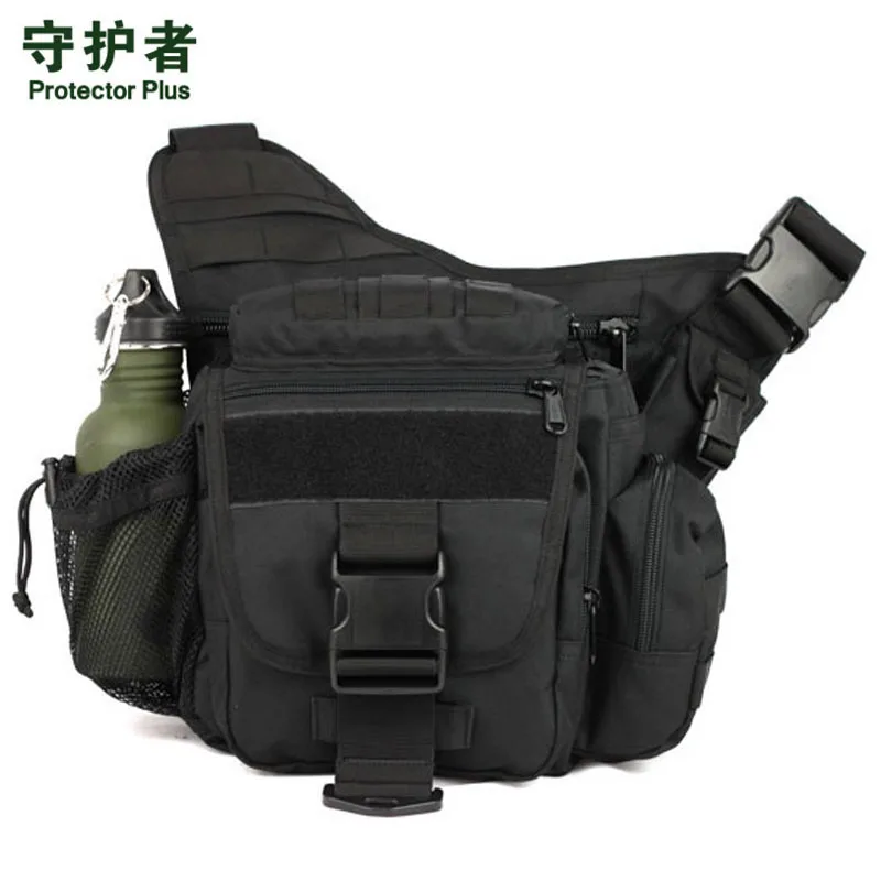 2018 Для мужчин Военно бутылка воды нейлон плеча Saddle Bag Путешествия Crossbody Камера