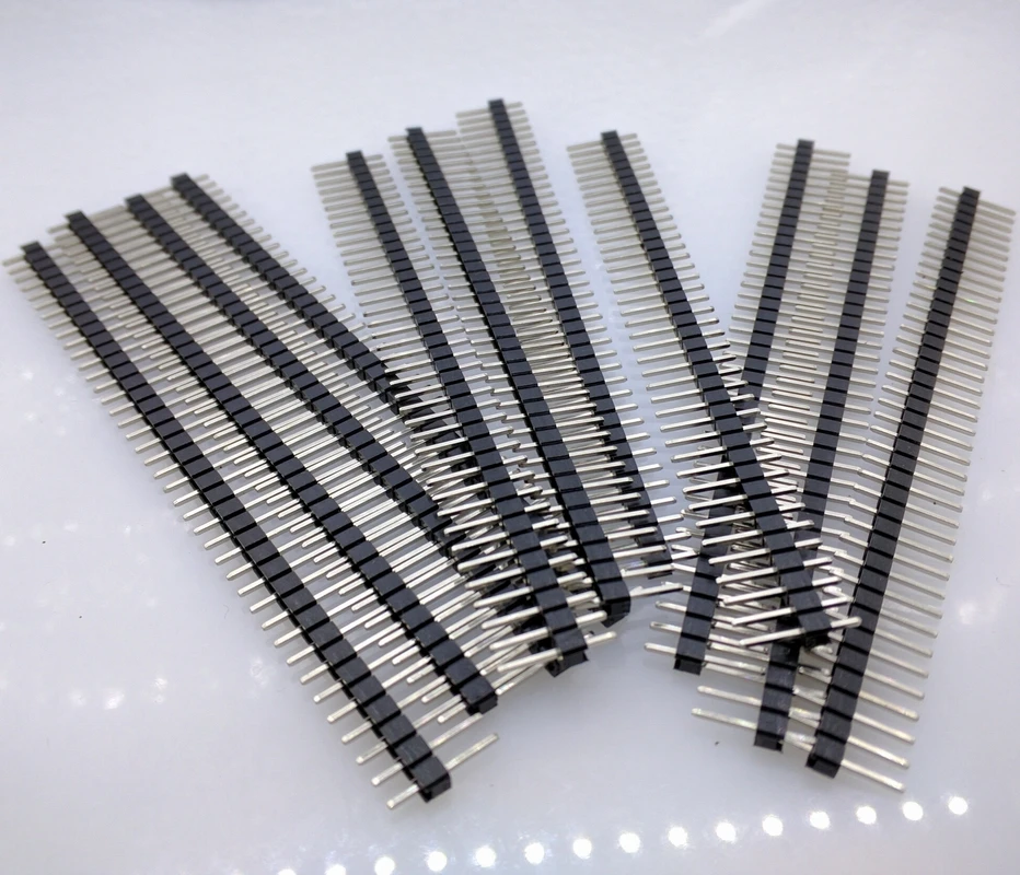 

20PCS 40Pins 2.54mm Single Row Straight Male Pin Header Strip For PCB 20pcs/lot