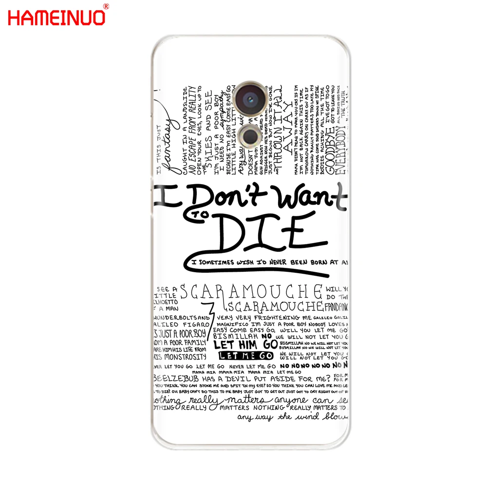 Чехол HAMEINUO Queen Rock Group для Meizu M6 M5 M5S M2 M3 M3S MX4 MX5 MX6 PRO 6 5 U10 U20 note plus|Бамперы| |