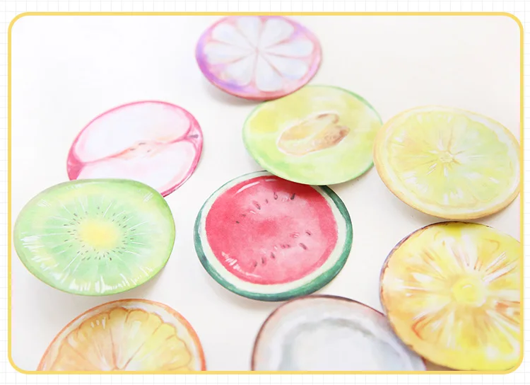 Милые вкусный фруктовые стикеры лимон ананас Kawaii Наклейки Блокнот планировщик наклейки украшения офиса магазин канцелярских товаров