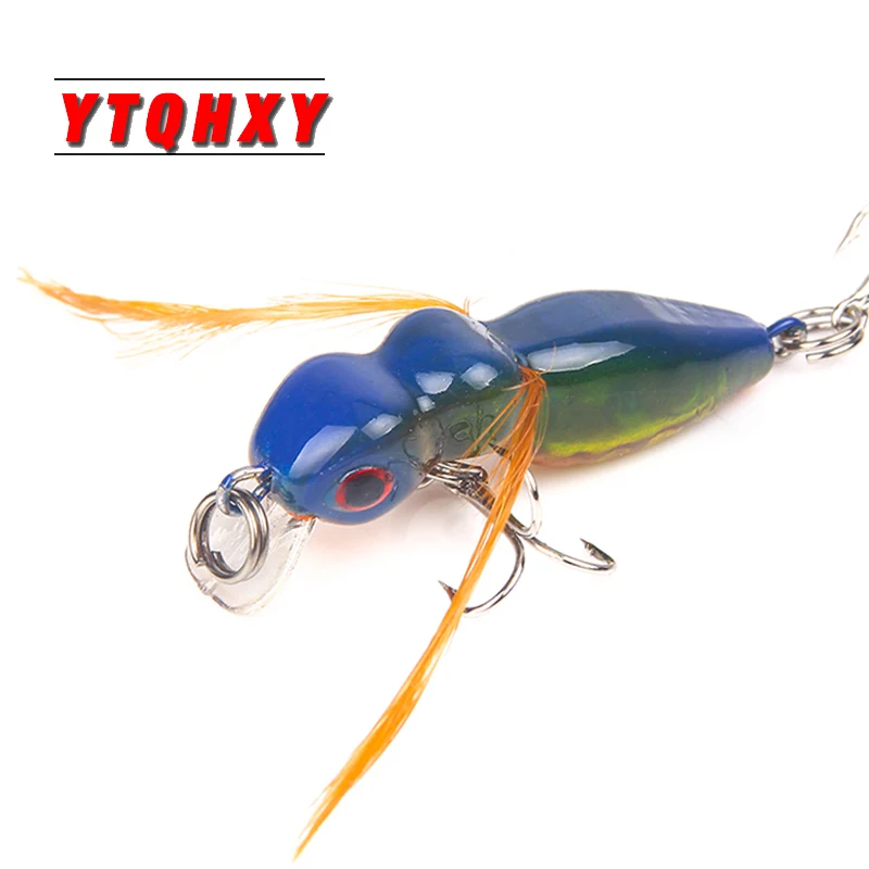 YTQHXY Мини Fly Crankbait 4 5 см 3 г Isca искусственное насекомое Topwater воблер имитация муравья