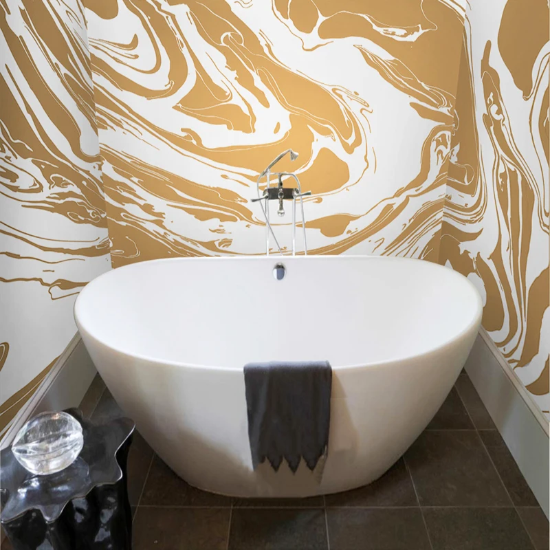 Самоклеящиеся настенные 3D обои для ванной Современное абстрактное искусство