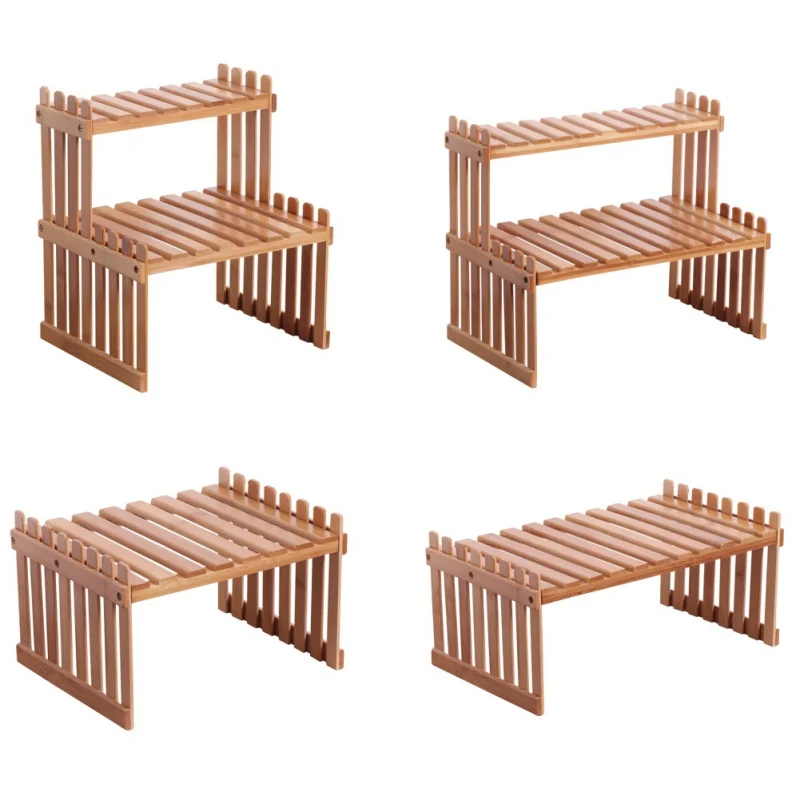 1/2 яруса Настольный цветочный горшок держатель настольный маленький стеллаж для