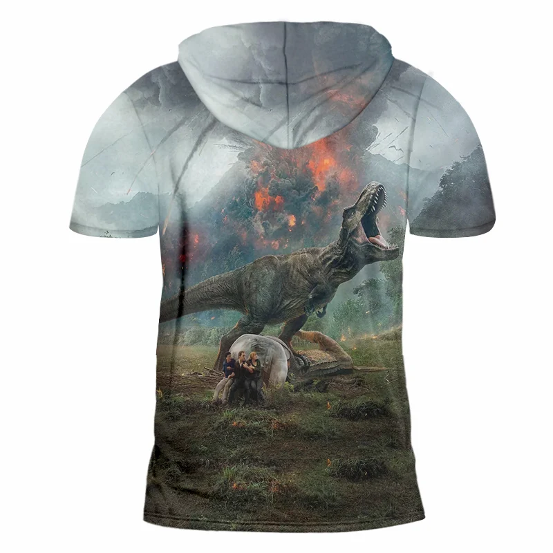 OGKB футболка с капюшоном 2018 Новая мужская изображением вулкана цветная тема