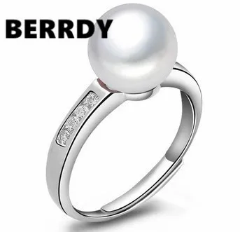 Женское кольцо с пресноводным жемчугом регулируемое на палец 100% | Украшения и