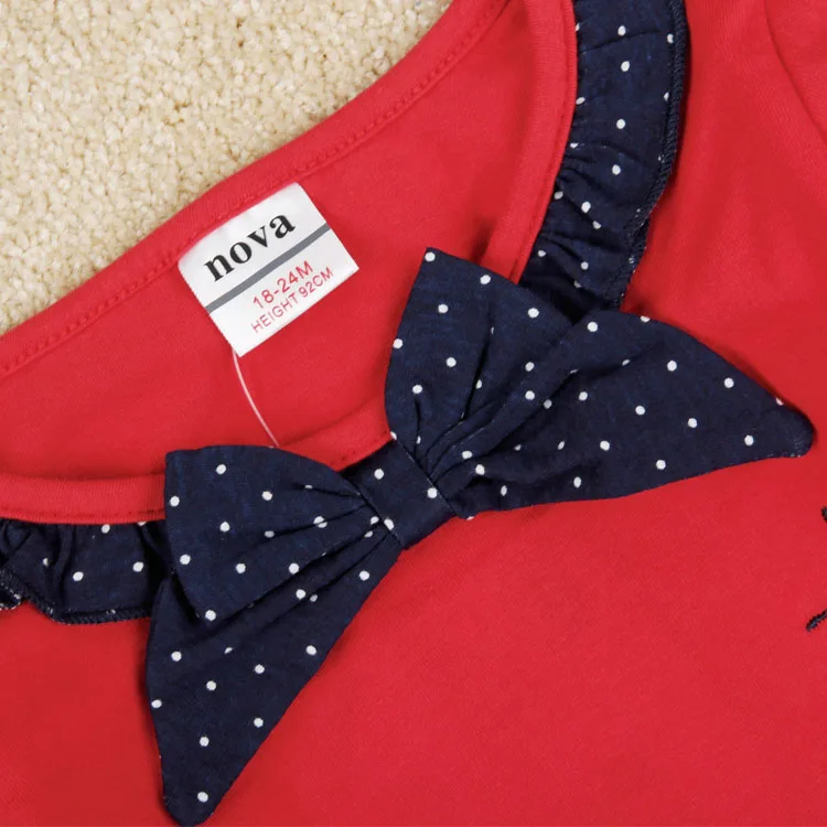 Детская одежда нова бренда дети с длинным рукавом о образным вырезом майка