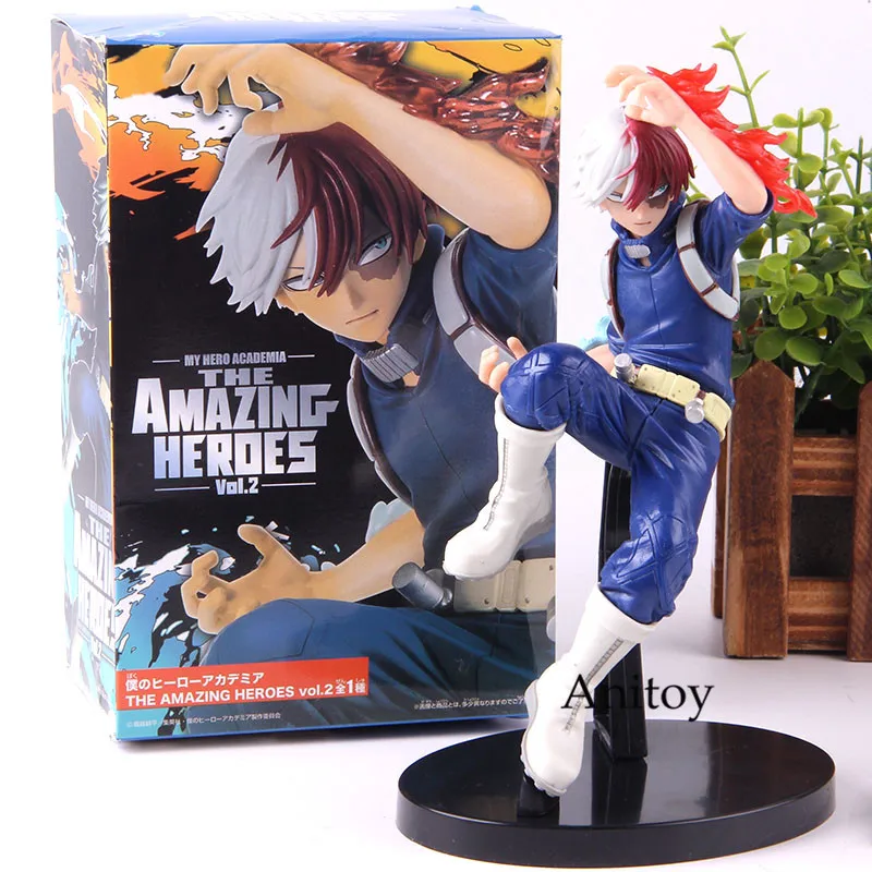 Нет аниме My Hero Academy Figure Action Todoroki Shoto ПВХ Коллекция Модель игрушки Удивительные герои Vol.2 подарок на день рождения