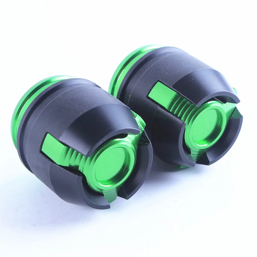 

For Kawasaki Ninja 250R 300R Z250 Z125 Universal 12mm Front & Rear Wheel Rim Crash Slider Frame Fork Protector Caps