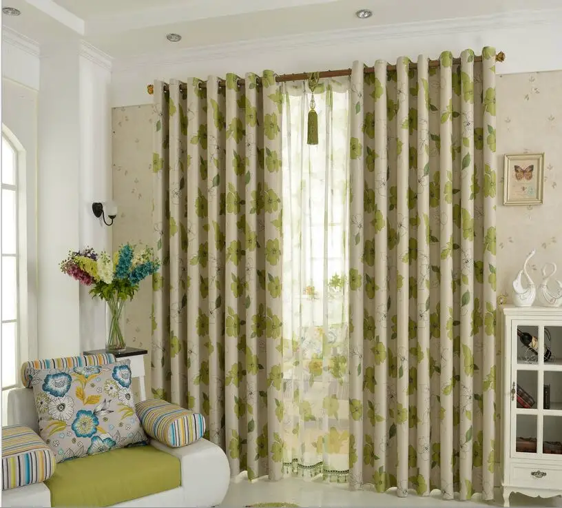 Американский стиль страна шторы для гостиной сад занавески окна спальни занавес