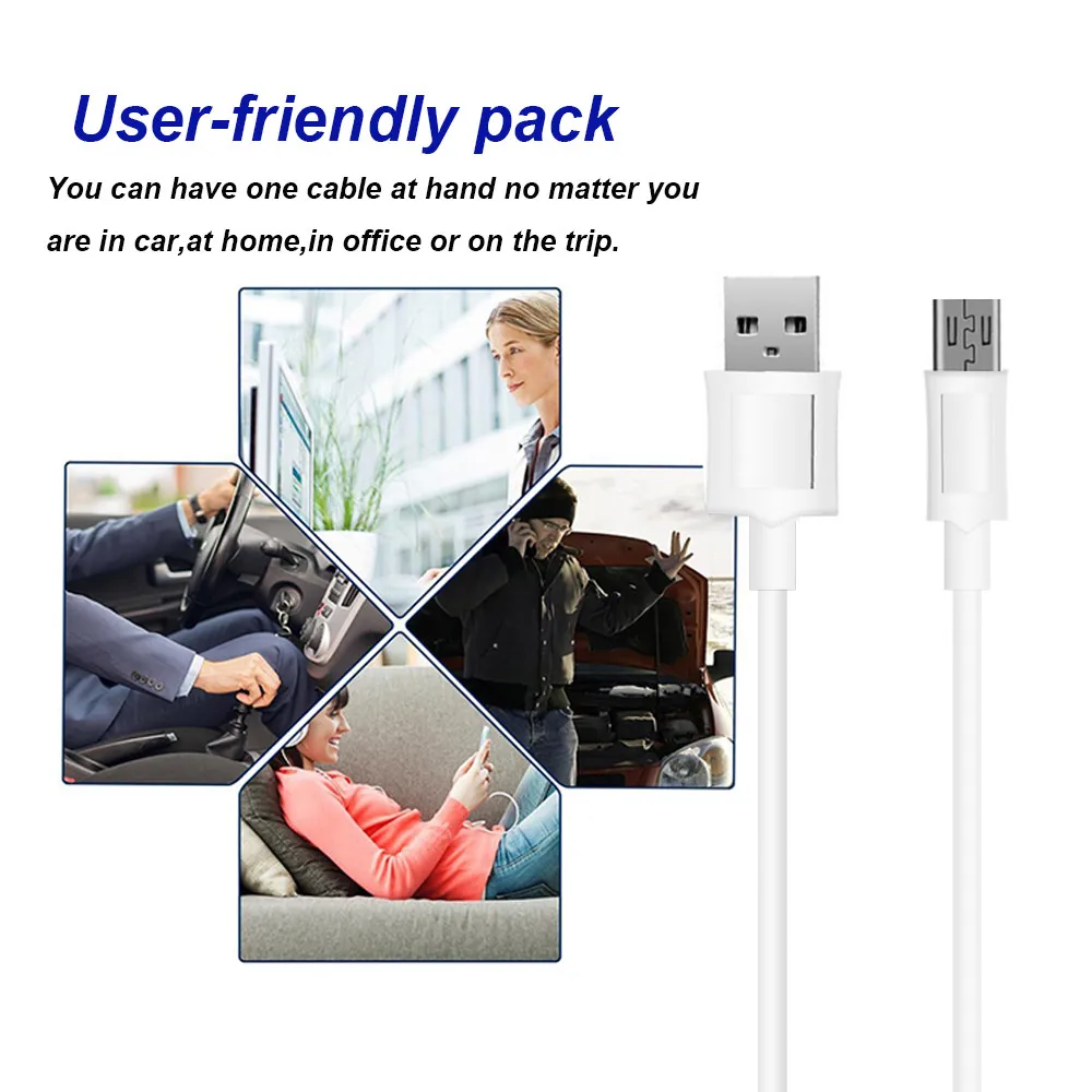New Micro USB 2.0 Fast Quick Charge 2.4A Data Charging Cable For Cellphone May7 | Электроника