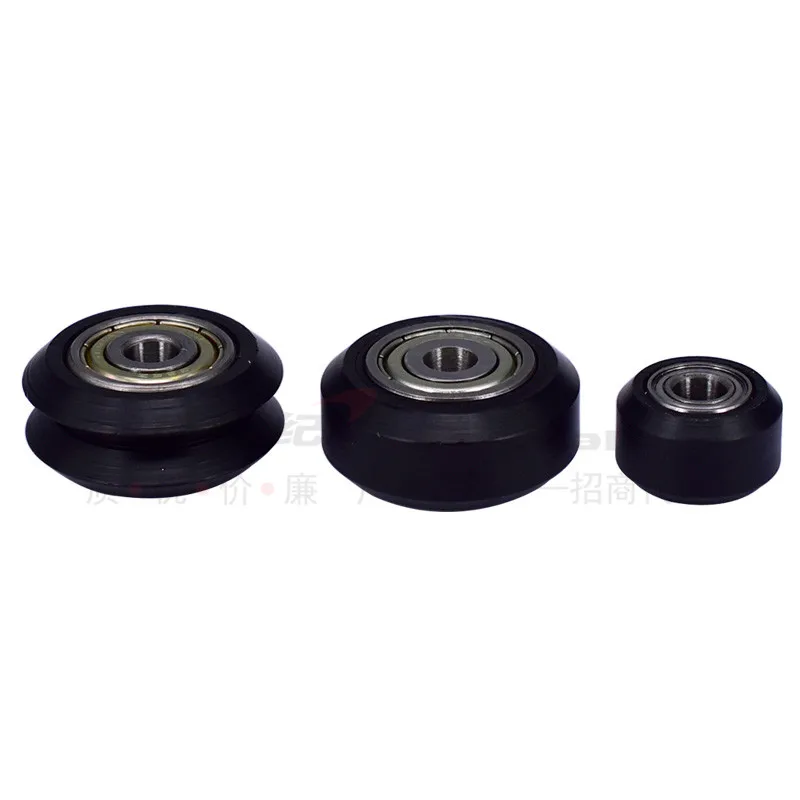 

3D printer accessories Openbuilds delrin dual bearing solid pulley wheel delrin idler pulley bearing wheel