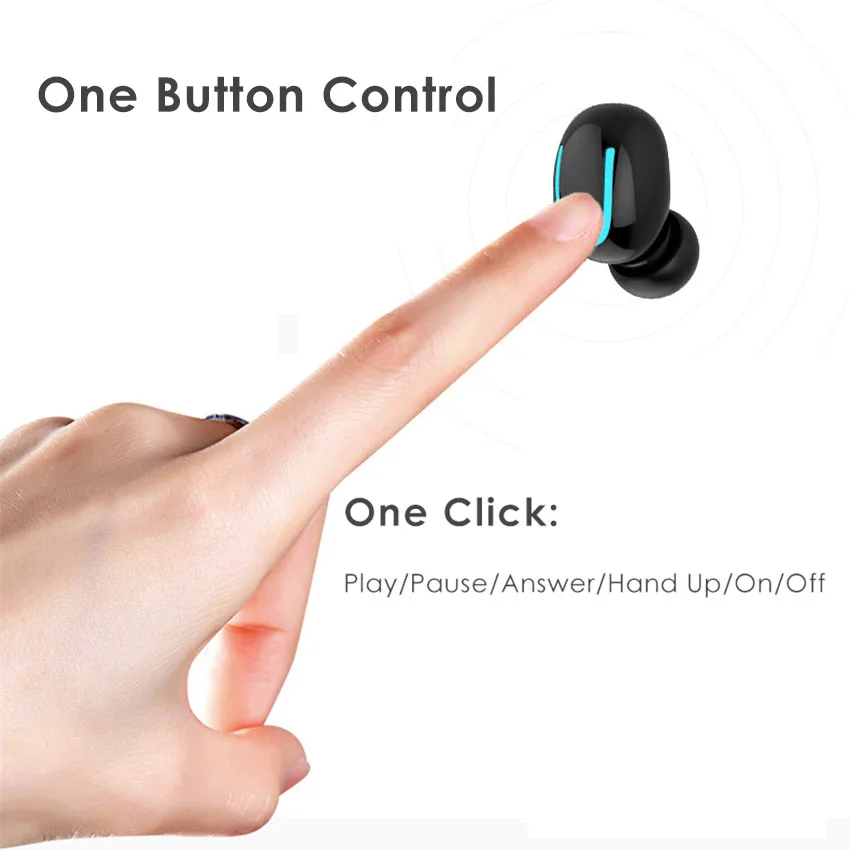 Bluetooth 5 0 Беспроводной гарнитура наушники 3D стерео звук правда TWS вкладыши с