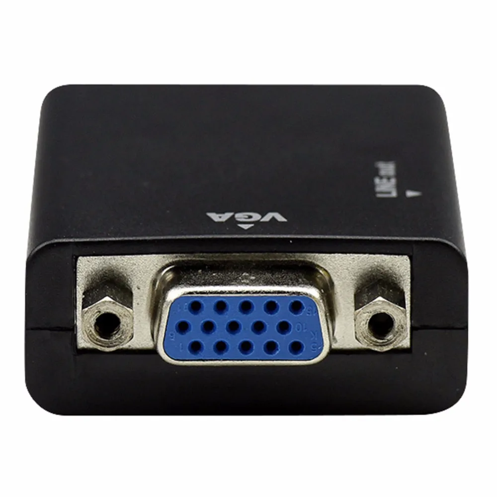 HDMI к VGA адаптер позолоченный папа Женский конвертер ПК ноутбук HDTV проекторы и