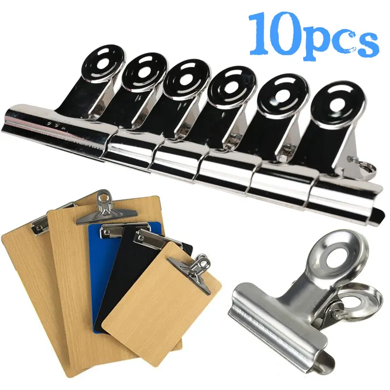 10 шт./лот мини Bulldog Meno зажим из нержавеющей стали бумажные зажимы для писем