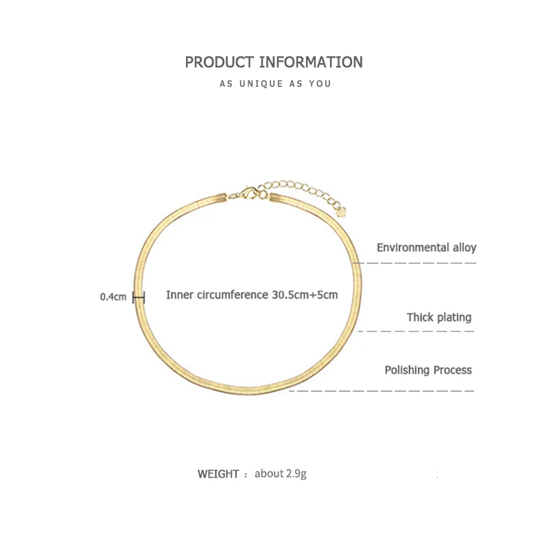 ZEGL snake bone necklace female short paragraph choker clavicle chain simple neck collar jewelry | Украшения и аксессуары
