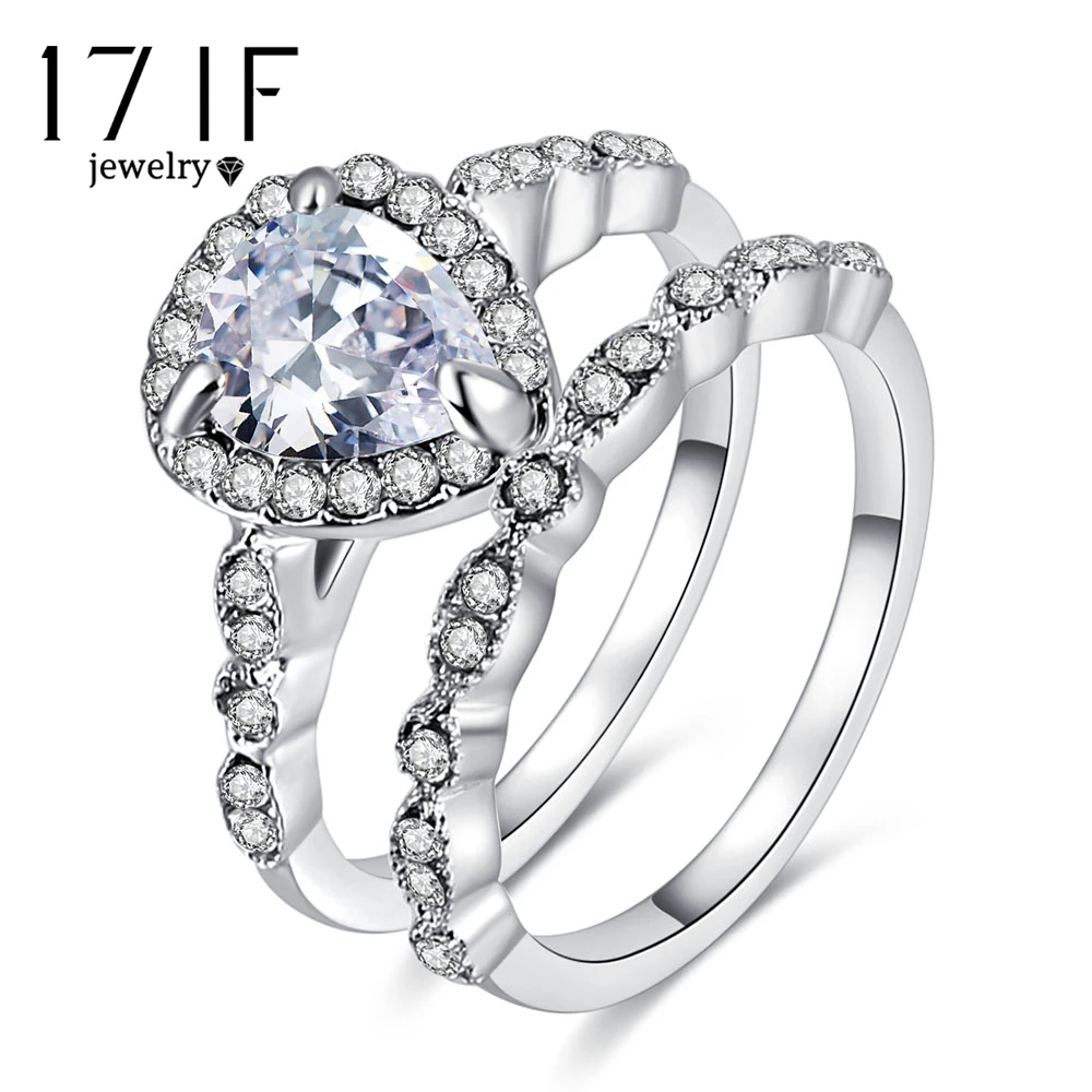 Женское кольцо с кубическим цирконием DAXI Золотое и серебряное круглым