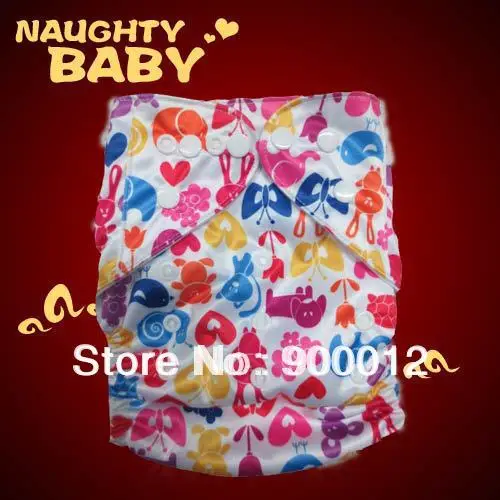 Naughtybaby Popular Baby Diapers Covers Baby Kids Leak-proof Urine Trousers Cloth Diaper 50 diapers+ 100 inserts Free Shipping