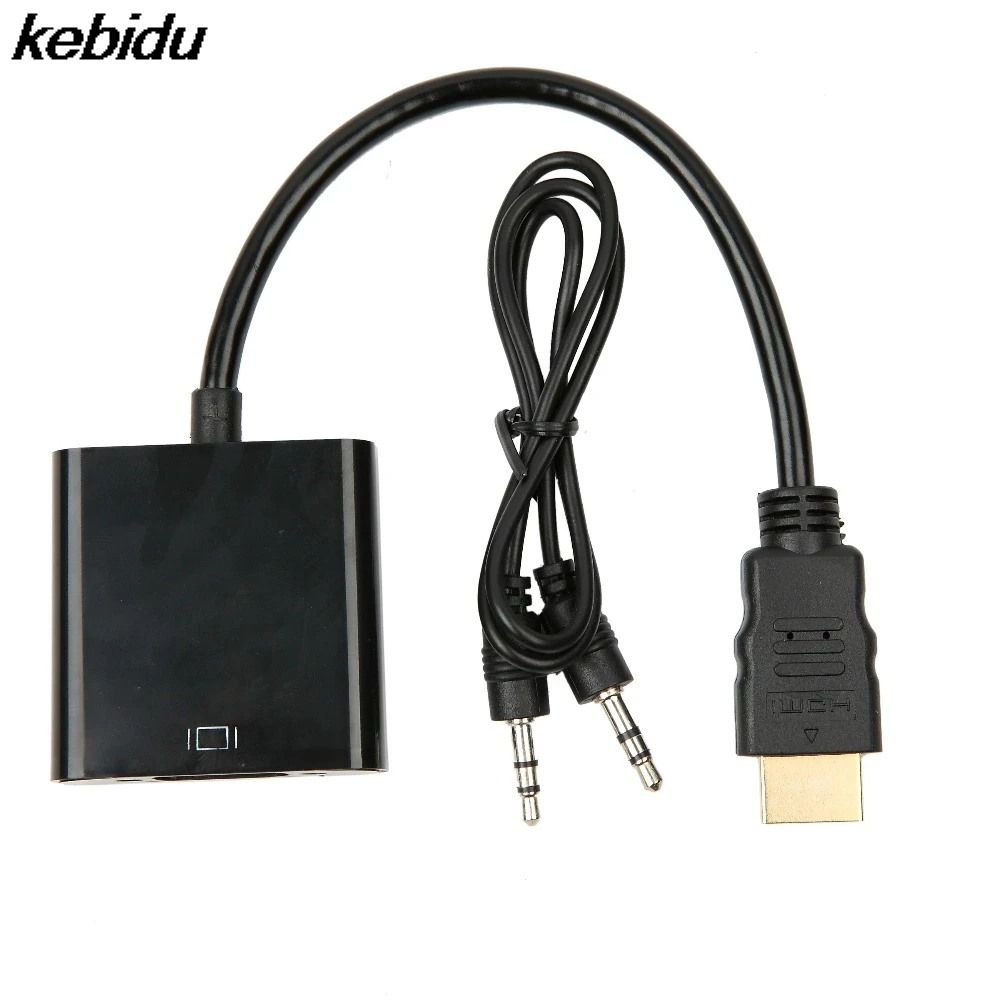 Переходник штырь гнездо с аудиокабелем HDMI совместимый к VGA адаптер для Xbox 360 PS3