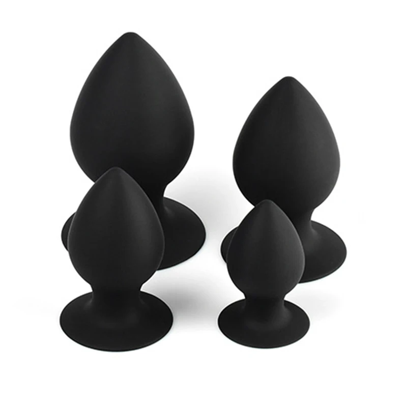 Small Medium Large extra large Black Silicone Butt Plug Anal Ass Stimulate Massage Sex Toy Adult Games For Couples. | Красота и