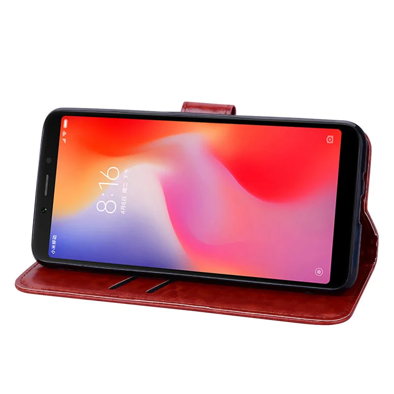 Чехол для xiaomi redmi 6, чехол, ТПУ, задняя крышка, кожаный чехол, кошелек, флип-чехол для xiaomi redmi 6, redmi 6, чехол для xiaomi redmi 6, Fundas