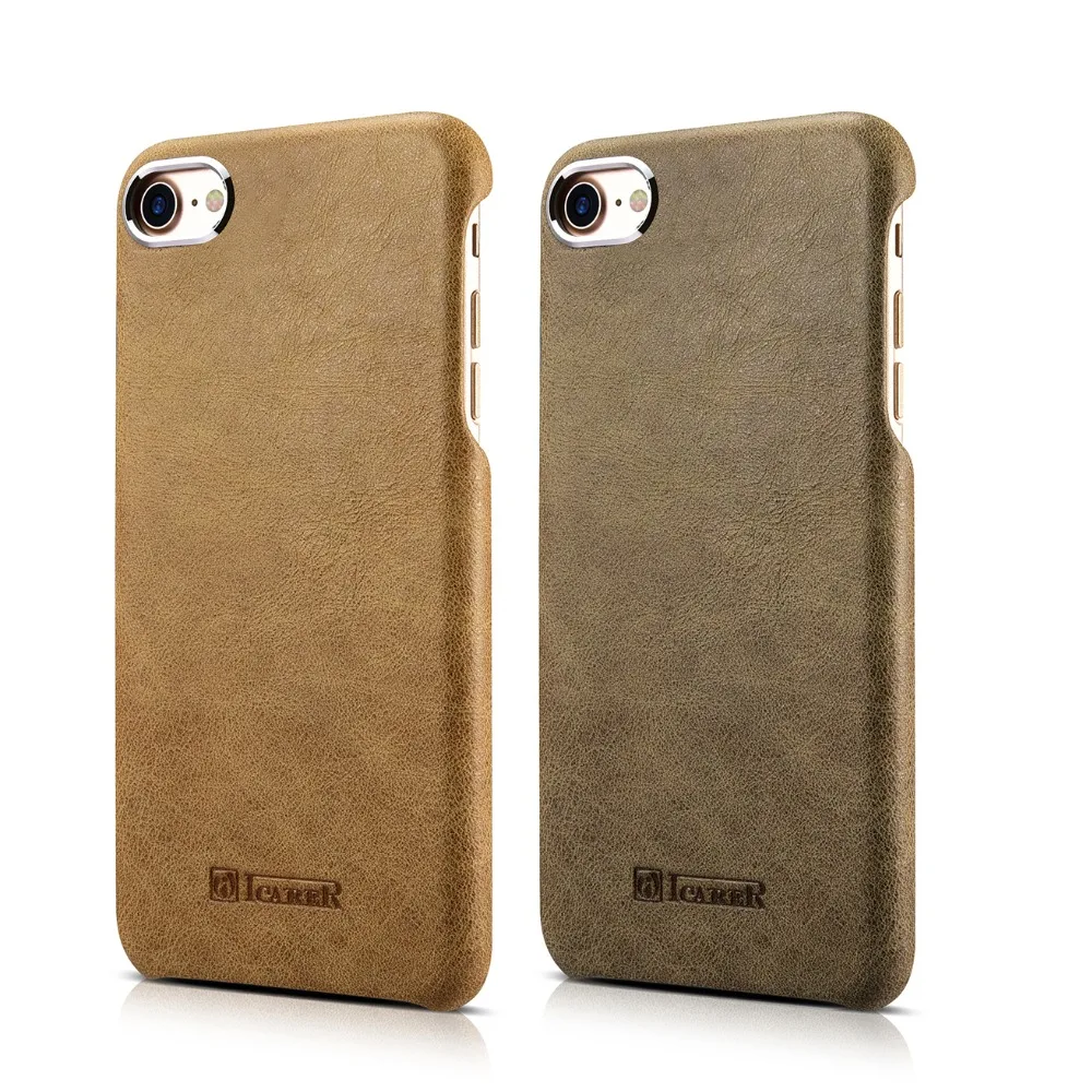 Новинка для iPhone8 7 &amp 8Plus ICARER брендовый Модный чехол-накладка из натуральной кожи