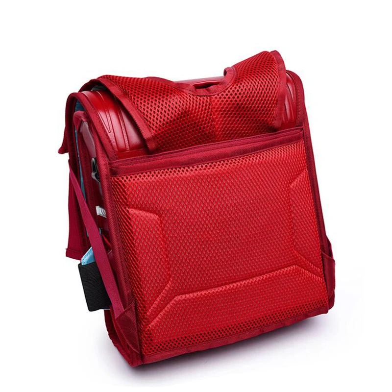 Orthopedic Backpack for kids solid School Bags For Boys And Girl waterproof PU Randoseru Backpack Primary Grades 1-3 schoolbags