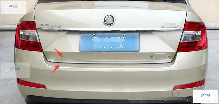 Задняя крышка Yimaautotrims для багажника задняя задней двери стример Skoda Octavia MK3 A7 2015 2016