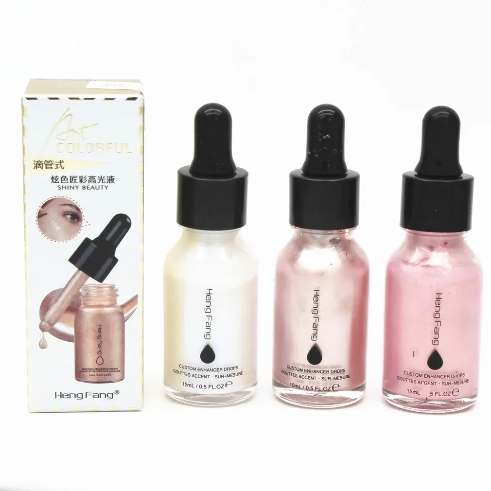 

15ML Women Makeup Liquid Highlighter Makeup Contouring Face Brighten Base Primer Bronzer Shimmer Liquid